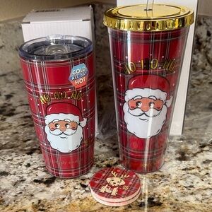 Simply Southern Red Santa Tumbler Set